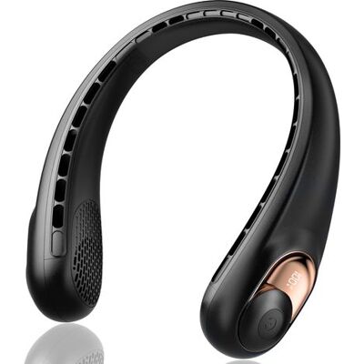 OEM Ventilateur De Cou Portable Sans Pales, Flux D'Air À 360°, Ultra Silencieux, 3 Vitesses, Rechargeable Par Usb, Mains Libres, 3600 Mah - Publicité OEM Ventilateur De Cou Portable Sans Pales, Flux D'Air À 360°, Ultra Silencieux, 3 Vitesses, Rechargeable Par Usb, Mains Libres, 3600 Mah - Publicité