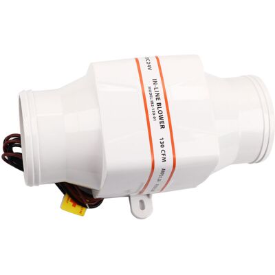 MOXIE Ventilateur De Cale Marin En Ligne De 3 Pouces, Ventilateur De Ventilation Puissant Et Silencieux Pour Yacht, Bateau, Camping-car (24v) - Publicité MOXIE Ventilateur De Cale Marin En Ligne De 3 Pouces, Ventilateur De Ventilation Puissant Et Silencieux Pour Yacht, Bateau, Camping-car (24v) - Publicité