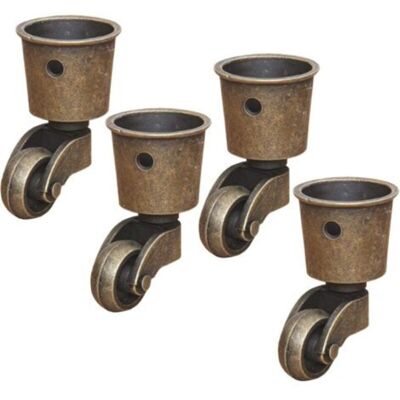 URSUS 4 Roulettes Pivotantes En Laiton Massif, Roulette De Meuble Haut De Gamme, Charge 44 Lbs, Pour Canapé Table Basse Piano - Publicité URSUS 4 Roulettes Pivotantes En Laiton Massif, Roulette De Meuble Haut De Gamme, Charge 44 Lbs, Pour Canapé Table Basse Piano - Publicité