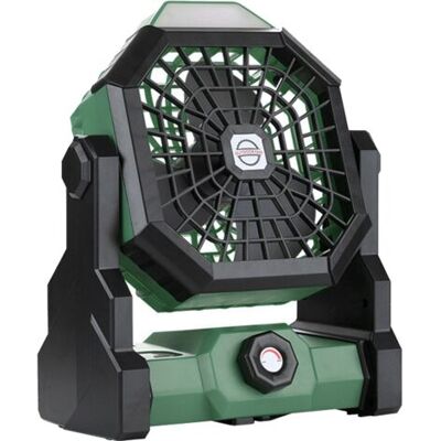 ABYSSE Ventilateur Rechargeable À Vitesse Variable, Large Base, Fonction Led, Silencieux, En Plastique, Portable, Pour L'Extérieur, Noir Et Vert. Publicité ABYSSE Ventilateur Rechargeable À Vitesse Variable, Large Base, Fonction Led, Silencieux, En Plastique, Portable, Pour L'Extérieur, Noir Et Vert. Publicité