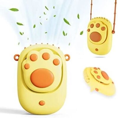 Cellfast Ventilateur De Cou Portable - Zgeer - Rechargeable - 3 Vitesses - Jaune - 60 Db - Publicité Cellfast Ventilateur De Cou Portable - Zgeer - Rechargeable - 3 Vitesses - Jaune - 60 Db - Publicité
