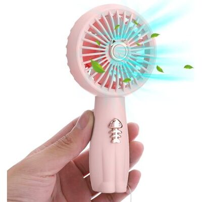 LUMIERE Ventilateur Portable À Main, Mini Ventilateur Usb Puissant Avec Batterie Rechargeable, Petit Ventilateur Électrique Personnel Et Mignon - Rose - Publicité LUMIERE Ventilateur Portable À Main, Mini Ventilateur Usb Puissant Avec Batterie Rechargeable, Petit Ventilateur Électrique Personnel Et Mignon - Rose - Publicité