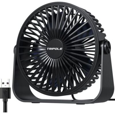 URSUS Ventilateur De Bureau Usb, Ventilateur De Table À 3 Vitesses, Ventilateur Silencieux Réglable À 360°, Ventilateur Portable Pour Bureau, Maison, Chambre, Voiture, Camping En Plein Air-noir - Publicité URSUS Ventilateur De Bureau Usb, Ventilateur De Table À 3 Vitesses, Ventilateur Silencieux Réglable À 360°, Ventilateur Portable Pour Bureau, Maison, Chambre, Voiture, Camping En Plein Air-noir - Publicité