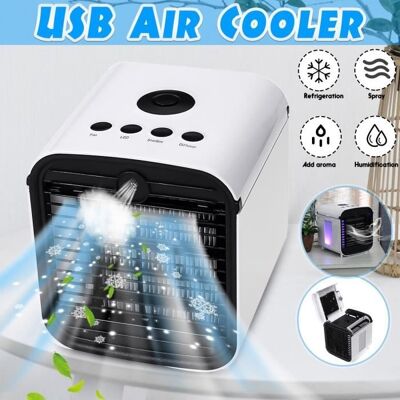 Cellfast Climatiseur Portable - Ventilateur De Climatiseur 3 Vitesses - Usb - Humidificateur - Publicité Cellfast Climatiseur Portable - Ventilateur De Climatiseur 3 Vitesses - Usb - Humidificateur - Publicité