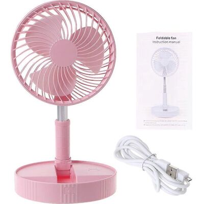 FLAMMKRAFT Mini Ventilateur Pliable Rechargeable Usb, Télescopique, Rafraîchissant, Portable - Publicité FLAMMKRAFT Mini Ventilateur Pliable Rechargeable Usb, Télescopique, Rafraîchissant, Portable - Publicité