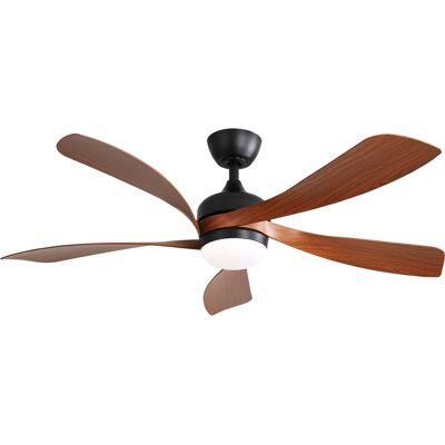 ACKERMAN Ventilateur De Plafond Moderne 52 Pouces Avec Éclairage Led Variateur 3 Couleurs, 5 Pales Abs, Télécommande Et Moteur Dc Réversible En Noir - Publicité ACKERMAN Ventilateur De Plafond Moderne 52 Pouces Avec Éclairage Led Variateur 3 Couleurs, 5 Pales Abs, Télécommande Et Moteur Dc Réversible En Noir - Publicité