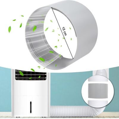 Scotch Adaptateur De Tuyau D'Échappement Climatiseur, Adaptateur Tuyau Évacuation Climatiseur Mobile Ø150mm Adaptateur Tuyau De Climatisation Portable, Abs Adaptateur De Tuyau De Fenêtre Climatiseur - Publicité Scotch Adaptateur De Tuyau D'Échappement Climatiseur, Adaptateur Tuyau Évacuation Climatiseur Mobile Ø150mm Adaptateur Tuyau De Climatisation Portable, Abs Adaptateur De Tuyau De Fenêtre Climatiseur - Publicité
