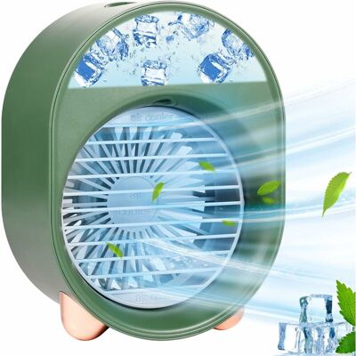 MOXIE Climatiseur Portable, Refroidisseur D'Air Personnel, Mini Refroidisseur D'Air Portable Ventilateur De Climatisation Personnel Portable Refroidisseur Mobile 3 Vitesses (green) - Publicité MOXIE Climatiseur Portable, Refroidisseur D'Air Personnel, Mini Refroidisseur D'Air Portable Ventilateur De Climatisation Personnel Portable Refroidisseur Mobile 3 Vitesses (green) - Publicité