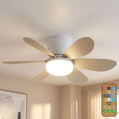 Globo Ventilateur De Plafond À Led, Plafonnier, Lampe De Salon, Intensité Réglable, Blanc Sable, D 51 Cm - Publicité Globo Ventilateur De Plafond À Led, Plafonnier, Lampe De Salon, Intensité Réglable, Blanc Sable, D 51 Cm - Publicité