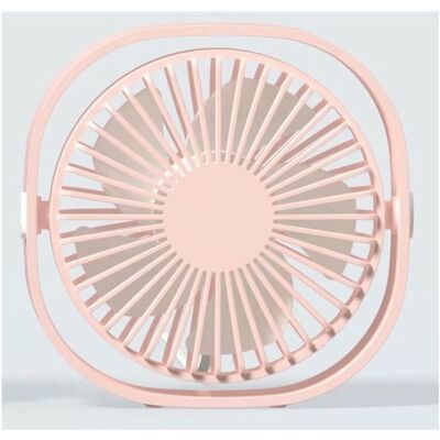 BRINSEA Ventilateur De Bureau Usb 3 Vitesses 360 Degrés Mini Ventilateur À Vitesse Variable En Rose - Publicité BRINSEA Ventilateur De Bureau Usb 3 Vitesses 360 Degrés Mini Ventilateur À Vitesse Variable En Rose - Publicité