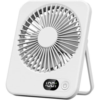 PELTOR Mini Ventilateur De Bureau Portable, Chargement Usb, Fin Et Léger, Conçu Pour Les Voyages, La Marche Et L'Utilisation En Extérieur, Blanc - Publicité PELTOR Mini Ventilateur De Bureau Portable, Chargement Usb, Fin Et Léger, Conçu Pour Les Voyages, La Marche Et L'Utilisation En Extérieur, Blanc - Publicité