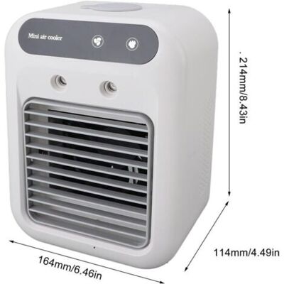 Nalookamic Climatiseur Portable , Climatiseur Mobile Silencieux , Refroidisseur D'Air De 500 Ml , Rafraichisseur D'Air , 2 Vitesses+2 Modes De Brumisation , Réglage De La Direction Du Vent À 20° , Min - Publicité Nalookamic Climatiseur Portable , Climatiseur Mobile Silencieux , Refroidisseur D'Air De 500 Ml , Rafraichisseur D'Air , 2 Vitesses+2 Modes De Brumisation , Réglage De La Direction Du Vent À 20° , Min - Publicité
