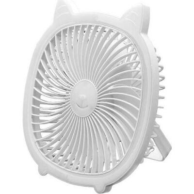 FLAMMKRAFT Ventilateur Pratique Rechargeable Par Usb Avec Batterie Li Intégrée, Flux D'Air Puissant, Silencieux - Publicité FLAMMKRAFT Ventilateur Pratique Rechargeable Par Usb Avec Batterie Li Intégrée, Flux D'Air Puissant, Silencieux - Publicité