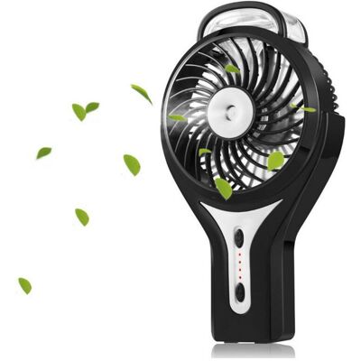 MOXIE Mini Ventilateur Brumisateur Usb Portable Avec Brumisateur De Refroidissement Personnel Avec Batterie Rechargeable Pour La Maison, Le Bureau Et Les Voyages, Noir - Publicité MOXIE Mini Ventilateur Brumisateur Usb Portable Avec Brumisateur De Refroidissement Personnel Avec Batterie Rechargeable Pour La Maison, Le Bureau Et Les Voyages, Noir - Publicité