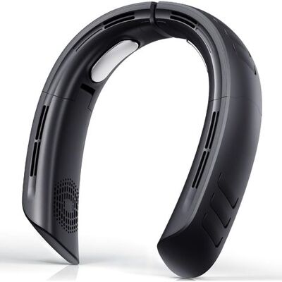 OEM Ventilateur Tour De Cou Rechargeable 6000 Mah, Puissant, Refroidissement À 360°, 3 Vitesses, Portable, Pliable, Ultra Silencieux, Idéal Pour La Maison, Le Bureau, Les Voyages Noir - Publicité OEM Ventilateur Tour De Cou Rechargeable 6000 Mah, Puissant, Refroidissement À 360°, 3 Vitesses, Portable, Pliable, Ultra Silencieux, Idéal Pour La Maison, Le Bureau, Les Voyages Noir - Publicité