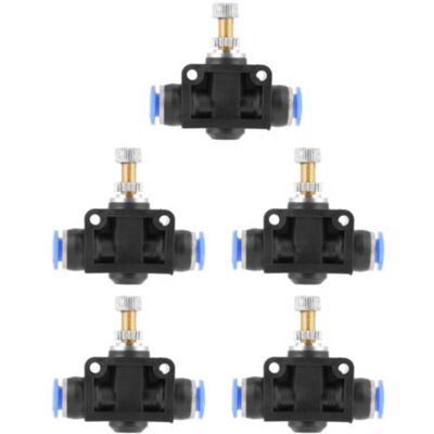 SANS MARQUE Lot De 5 Contrôleurs De Vitesse À Insertion Rapide, Connecteur De Vanne De Régulation De Débit D'Air Pneumatique 6 Mm - Publicité SANS MARQUE Lot De 5 Contrôleurs De Vitesse À Insertion Rapide, Connecteur De Vanne De Régulation De Débit D'Air Pneumatique 6 Mm - Publicité