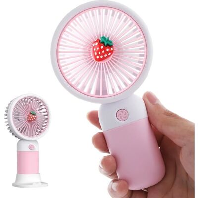Cellfast Ventilateur Portable - Computing - Mini Ventilateur Usb - Rechargeable - Rouge Fraise - 20 Db - Publicité Cellfast Ventilateur Portable - Computing - Mini Ventilateur Usb - Rechargeable - Rouge Fraise - 20 Db - Publicité