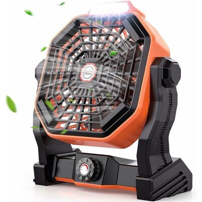BRINSEA Ventilateur De Camping Rechargeable Avec Lumières Led Réglable, Ventilateur Bureau Silencieux Réglage À 270°, Ventilateur De Table Contrôle De Vitess Invites De Batterie Lo-ron - Publicité BRINSEA Ventilateur De Camping Rechargeable Avec Lumières Led Réglable, Ventilateur Bureau Silencieux Réglage À 270°, Ventilateur De Table Contrôle De Vitess Invites De Batterie Lo-ron - Publicité