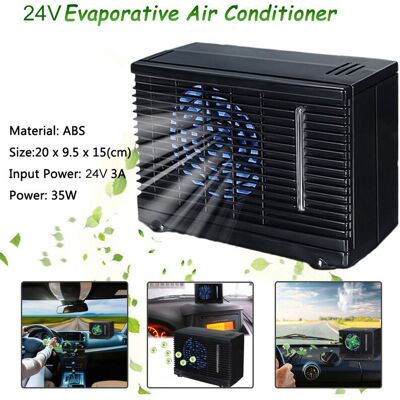 MOXIE Sjlerst Mini Climatiseur Portable Universel 24v, Climatiseur De Refroidissement, Ventilateur Par Évaporation D'Eau, Pour Voiture, Camion, Maison - Publicité MOXIE Sjlerst Mini Climatiseur Portable Universel 24v, Climatiseur De Refroidissement, Ventilateur Par Évaporation D'Eau, Pour Voiture, Camion, Maison - Publicité
