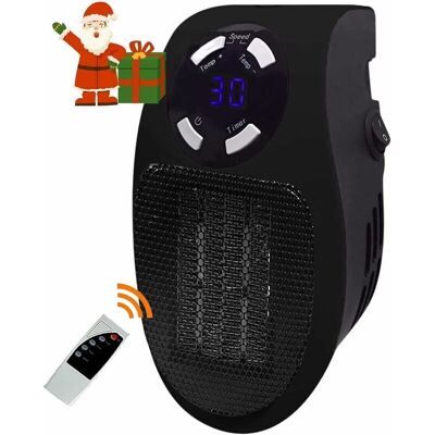 BRINSEA 500 Watts Chauffage Soufflant Ceramique Mini Chauffage Soufflant Chauffage Dappoint Économique Portable Chauffage Sur Prise Avec Thermostat Et Minuterie, Pour Bureau, Chambre, Salon (noir Avec Télécom - Publicité BRINSEA 500 Watts Chauffage Soufflant Ceramique Mini Chauffage Soufflant Chauffage Dappoint Économique Portable Chauffage Sur Prise Avec Thermostat Et Minuterie, Pour Bureau, Chambre, Salon (noir Avec Télécom - Publicité