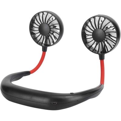 MOXIE Ventilateur De Cou Suspendu Portable, Ventilateur De Tour De Cou De Ventilateur Mains Libres Personnel, Ventilateur Portable Rechargeable Par Usb À 3 Vitesses, Mini Ventilateur De Tour De Cou(noir) - Publicité MOXIE Ventilateur De Cou Suspendu Portable, Ventilateur De Tour De Cou De Ventilateur Mains Libres Personnel, Ventilateur Portable Rechargeable Par Usb À 3 Vitesses, Mini Ventilateur De Tour De Cou(noir) - Publicité
