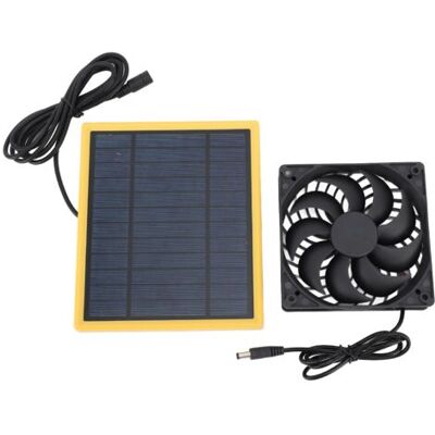 ABYSSE Kit De Ventilateur Solaire 20 W Étanche Pour Petits Poulaillers, Serres, Abris De Jardin, Niches Pour Animaux, Extraction Par Fenêtre. Fonctionnement Silencieux. Publicité ABYSSE Kit De Ventilateur Solaire 20 W Étanche Pour Petits Poulaillers, Serres, Abris De Jardin, Niches Pour Animaux, Extraction Par Fenêtre. Fonctionnement Silencieux. Publicité