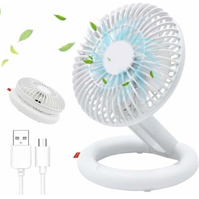SANS MARQUE Mini Ventilat Usb Fan,portable Silencieux Ventilat De Bureau,alimenté Par Usb,2000 Mah 3 Vitesses Pour Table Pc, Ordinat Portable, Netbook, Maison, Bureau, Etc (blanc) - Publicité SANS MARQUE Mini Ventilat Usb Fan,portable Silencieux Ventilat De Bureau,alimenté Par Usb,2000 Mah 3 Vitesses Pour Table Pc, Ordinat Portable, Netbook, Maison, Bureau, Etc (blanc) - Publicité