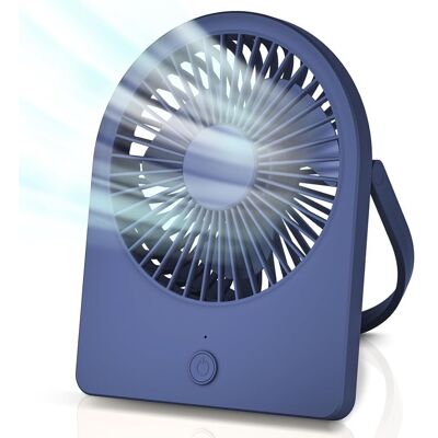 Vision Ventilateur De Bureau Usb Portable À 3 Vitesses, Mini-ventilateur Pliable Et Suspendu, Ultra Silencieux Pour La Maison, Le Bureau, Le Bureau, Bleu - Publicité Vision Ventilateur De Bureau Usb Portable À 3 Vitesses, Mini-ventilateur Pliable Et Suspendu, Ultra Silencieux Pour La Maison, Le Bureau, Le Bureau, Bleu - Publicité