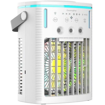 Vision Ventilateur À Réservoir D'Eau De 1 L, Petit Rafraîchisseur D'Air Pour Chambre, Ventilateur À Pulvérisation Rafraîchissante, Ventilateur Électrique Haute Puissance - Publicité Vision Ventilateur À Réservoir D'Eau De 1 L, Petit Rafraîchisseur D'Air Pour Chambre, Ventilateur À Pulvérisation Rafraîchissante, Ventilateur Électrique Haute Puissance - Publicité