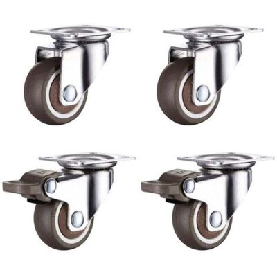 ABYSSE Lot De 4 Roulettes De Meuble 50 Mm Avec Freins, Petites Roulettes De Meuble Universelles, Rotation À 360 Degrés, Roulettes En Caoutchouc Adaptées À Tous Les Sols, Meubles, Étagères, Coffres À Jouets,o - Publicité ABYSSE Lot De 4 Roulettes De Meuble 50 Mm Avec Freins, Petites Roulettes De Meuble Universelles, Rotation À 360 Degrés, Roulettes En Caoutchouc Adaptées À Tous Les Sols, Meubles, Étagères, Coffres À Jouets,o - Publicité