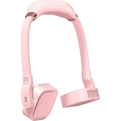 FLAMMKRAFT Ventilateur Portable, Ventilateur Rafraîchissant, Ventilateur Mains Libres Pour Le Cou, Ventilateur Suspendu, 3 Vitesses, 2000/4000 Mah, Rose - Publicité FLAMMKRAFT Ventilateur Portable, Ventilateur Rafraîchissant, Ventilateur Mains Libres Pour Le Cou, Ventilateur Suspendu, 3 Vitesses, 2000/4000 Mah, Rose - Publicité