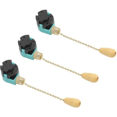 MOXIE Sjlerst 3pcs Interrupteur À Chaîne De Traction, Interrupteur De Lumière De Ventilateur De Plafond 3 Vitesses 4 Fils Pour Plafonnier Ventilateur Lampe Applique Murale (or) - Publicité MOXIE Sjlerst 3pcs Interrupteur À Chaîne De Traction, Interrupteur De Lumière De Ventilateur De Plafond 3 Vitesses 4 Fils Pour Plafonnier Ventilateur Lampe Applique Murale (or) - Publicité