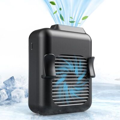 Vision Mini Ventilateur De Ceinture Portable Rechargeable, Avec 3 Niveaux De Vitesse, Collier Mains Libres Pour Col Bleu, Désherbage, Refroidissement Personnel Sous Les Chemises Pour L'Extérieur - Publicité Vision Mini Ventilateur De Ceinture Portable Rechargeable, Avec 3 Niveaux De Vitesse, Collier Mains Libres Pour Col Bleu, Désherbage, Refroidissement Personnel Sous Les Chemises Pour L'Extérieur - Publicité