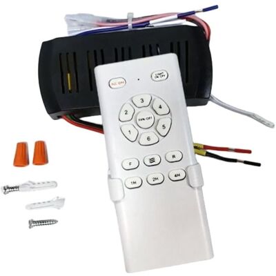 Vision Kit De Télécommande Pour Ventilateur De Plafond À Conversion De Fréquence 55 W, Récepteur Haute Tension À 6 Vitesses, Facile À Utiliser, Noir Et Blanc - Publicité Vision Kit De Télécommande Pour Ventilateur De Plafond À Conversion De Fréquence 55 W, Récepteur Haute Tension À 6 Vitesses, Facile À Utiliser, Noir Et Blanc - Publicité