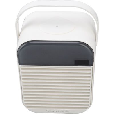MCKENSA Ventilateur Climatiseur Portable À 3 Vitesses, Brumisation Efficace, Silencieux, Usb, Avec Veilleuse (blanc). Publicité MCKENSA Ventilateur Climatiseur Portable À 3 Vitesses, Brumisation Efficace, Silencieux, Usb, Avec Veilleuse (blanc). Publicité