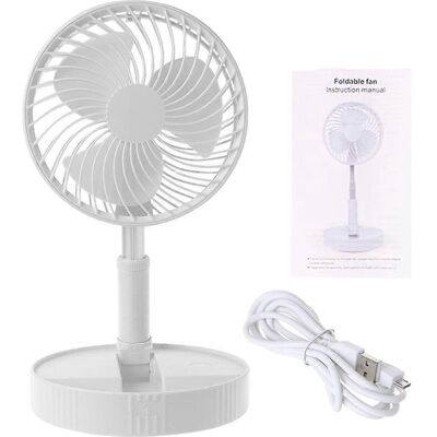 FLAMMKRAFT Mini Ventilateur Pliable Rechargeable Usb, Télescopique, Rafraîchissant, Portable - Publicité FLAMMKRAFT Mini Ventilateur Pliable Rechargeable Usb, Télescopique, Rafraîchissant, Portable - Publicité