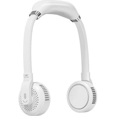 FLAMMKRAFT Ventilateur Portable, Ventilateur Froid Suspendu, 3 Vitesses, 2000/4000 Mah, Mains Libres, Pour Le Cou - Blanc - Publicité FLAMMKRAFT Ventilateur Portable, Ventilateur Froid Suspendu, 3 Vitesses, 2000/4000 Mah, Mains Libres, Pour Le Cou - Blanc - Publicité