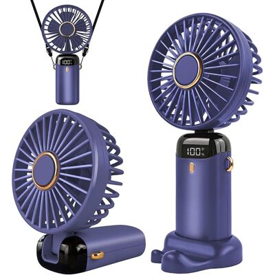 SANS MARQUE Ventilateur Portable Rechargeable Par Usb Avec 5 Vitesses,mini Ventilateur De Bureau Pliable Avec Écran Led Pour La Maison, Le Bureau,la Chambre À Coucher, Les Voyages En Plein Air (violette) - Publicité SANS MARQUE Ventilateur Portable Rechargeable Par Usb Avec 5 Vitesses,mini Ventilateur De Bureau Pliable Avec Écran Led Pour La Maison, Le Bureau,la Chambre À Coucher, Les Voyages En Plein Air (violette) - Publicité