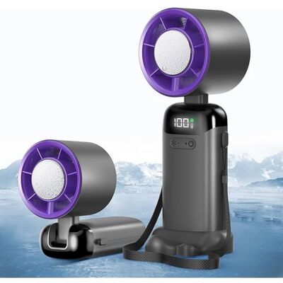 SANS MARQUE Petit Mini Ventilateur Portable, Mini Ventilateur À Main Usb Portatif Portable Rechargeable Avec 5 Vitesses Écran Led Pour La Maison, Bureau, Chambre À Coucher, Voyages En Plein Air (gris) - Publicité SANS MARQUE Petit Mini Ventilateur Portable, Mini Ventilateur À Main Usb Portatif Portable Rechargeable Avec 5 Vitesses Écran Led Pour La Maison, Bureau, Chambre À Coucher, Voyages En Plein Air (gris) - Publicité