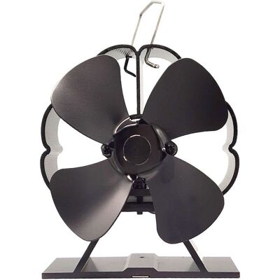 SANS MARQUE Ventilateur De Poêle À Bois Alimenté Par La Chaleur - 4 Lames - Ventilateur Silencieux - Respectueux De L'Environnement - Pour La Maison - Chaleur Très Efficace - Publicité SANS MARQUE Ventilateur De Poêle À Bois Alimenté Par La Chaleur - 4 Lames - Ventilateur Silencieux - Respectueux De L'Environnement - Pour La Maison - Chaleur Très Efficace - Publicité