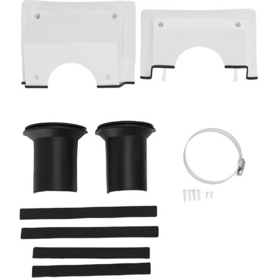 PELTOR Jeffergarden Kit De Couvercle De Passage De Conduite Mural Pour Climatiseur Split En Plastique Avec Joint Souple Pour Climatiseur Intérieur/extérieur, Blanc - Publicité PELTOR Jeffergarden Kit De Couvercle De Passage De Conduite Mural Pour Climatiseur Split En Plastique Avec Joint Souple Pour Climatiseur Intérieur/extérieur, Blanc - Publicité