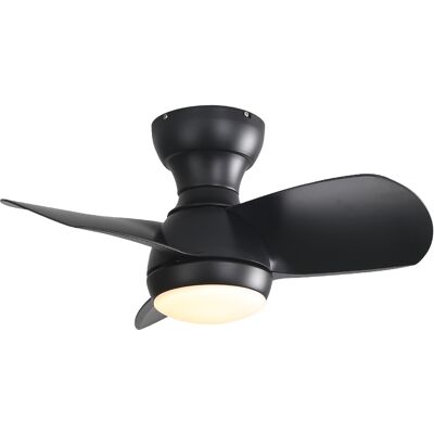 ACKERMAN Ventilateur De Plafond De Chambre À Coucher 23 Pouces (58 Cm) En Noir - Avec Led Réglable 3 Couleurs (18w), 3 Pales Abs, Télécommande Et Moteur Dc - Publicité ACKERMAN Ventilateur De Plafond De Chambre À Coucher 23 Pouces (58 Cm) En Noir - Avec Led Réglable 3 Couleurs (18w), 3 Pales Abs, Télécommande Et Moteur Dc - Publicité