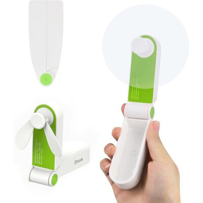 OEM Mini Ventilateur Portable De Poche, Ventilateur De Bureau, Avec Usb, Rechargeable, Pour La Maison Ou Les Voyages, 2 Vitesses, Vert, Small Hanheld Fan - Publicité OEM Mini Ventilateur Portable De Poche, Ventilateur De Bureau, Avec Usb, Rechargeable, Pour La Maison Ou Les Voyages, 2 Vitesses, Vert, Small Hanheld Fan - Publicité