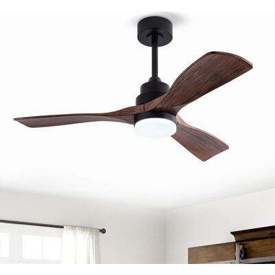 ACKERMAN Bestseller Ventilateur De Plafond 42 Pouces Avec Éclairage Et Télécommande, Ventilateur Moderne 3 Pales Couleur Noyer, Moteur Dc Réversible Silencieux Avec Fonction Mémoire, Style Ferme - Publicité ACKERMAN Bestseller Ventilateur De Plafond 42 Pouces Avec Éclairage Et Télécommande, Ventilateur Moderne 3 Pales Couleur Noyer, Moteur Dc Réversible Silencieux Avec Fonction Mémoire, Style Ferme - Publicité