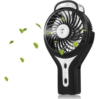 MOXIE Mini Ventilateur Brumisateur Usb Portable Avec Brumisateur De Refroidissement Personnel Avec Batterie Rechargeable Pour La Maison, Le Bureau Et Les Voyages, Noir - Publicité MOXIE Mini Ventilateur Brumisateur Usb Portable Avec Brumisateur De Refroidissement Personnel Avec Batterie Rechargeable Pour La Maison, Le Bureau Et Les Voyages, Noir - Publicité