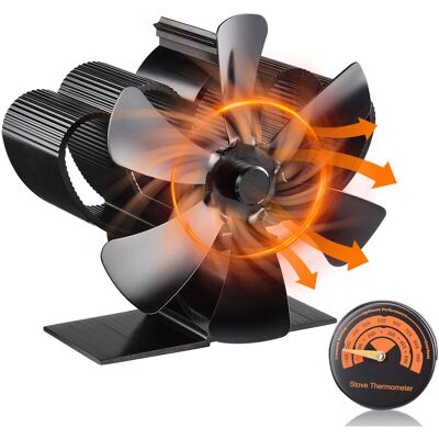MOXIE Sjlerst 6 Pale Ventilateur Poele À Bois Cheminée Alimenté À La Chaleur Ventilateur - Publicité MOXIE Sjlerst 6 Pale Ventilateur Poele À Bois Cheminée Alimenté À La Chaleur Ventilateur - Publicité