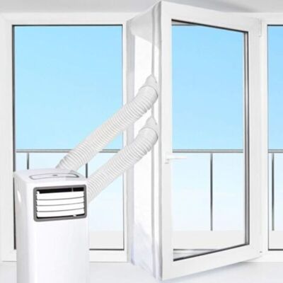 URSUS Kit Calfeutrage Climatiseur Mobile Porte Fenetre 400cm, Portable Ac Window Vent Kit - Publicité URSUS Kit Calfeutrage Climatiseur Mobile Porte Fenetre 400cm, Portable Ac Window Vent Kit - Publicité