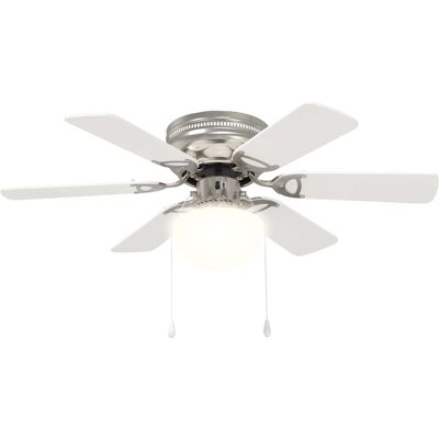 Ventilateur De Plafond Avec Lumière Ø 82 Cm Blanc Vidaxl - Publicité Ventilateur De Plafond Avec Lumière Ø 82 Cm Blanc Vidaxl - Publicité
