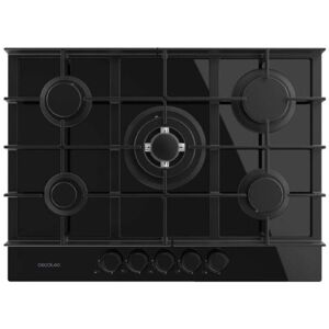 Cecotec Plaque De Gaz 5 Feux Bolero Squad G 5400f Glass Black 104kw Verre Noir Grilles Fonte Brûleur Wok - Publicité Cecotec Plaque De Gaz 5 Feux Bolero Squad G 5400f Glass Black 104kw Verre Noir Grilles Fonte Brûleur Wok - Publicité