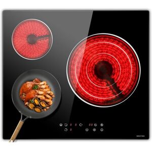 Noxton Plaque De Cuisson En Céramique Intégrée 3 Feux, Table De Cuisson Électrique En Verre Cristal Noir Avec Commande Tactile, Minuterie, Verrouillage Pour Enfants, 5700w, Pas De Prise Incluse - Publicité Noxton Plaque De Cuisson En Céramique Intégrée 3 Feux, Table De Cuisson Électrique En Verre Cristal Noir Avec Commande Tactile, Minuterie, Verrouillage Pour Enfants, 5700w, Pas De Prise Incluse - Publicité